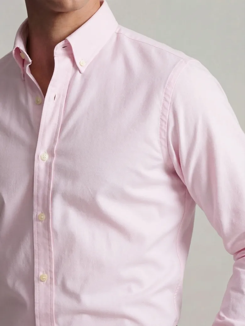 Easy-iron plain white poplin shirt