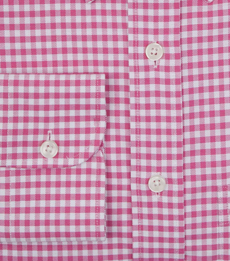Easy-iron plain white poplin shirt