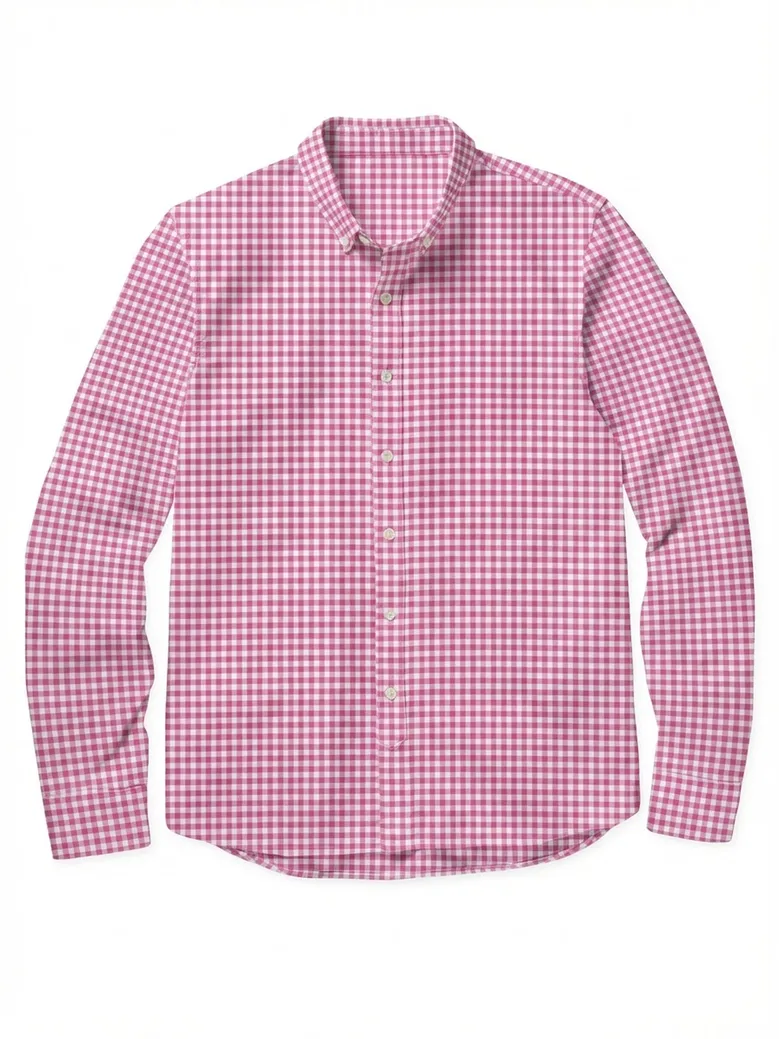 Easy-iron plain white poplin shirt