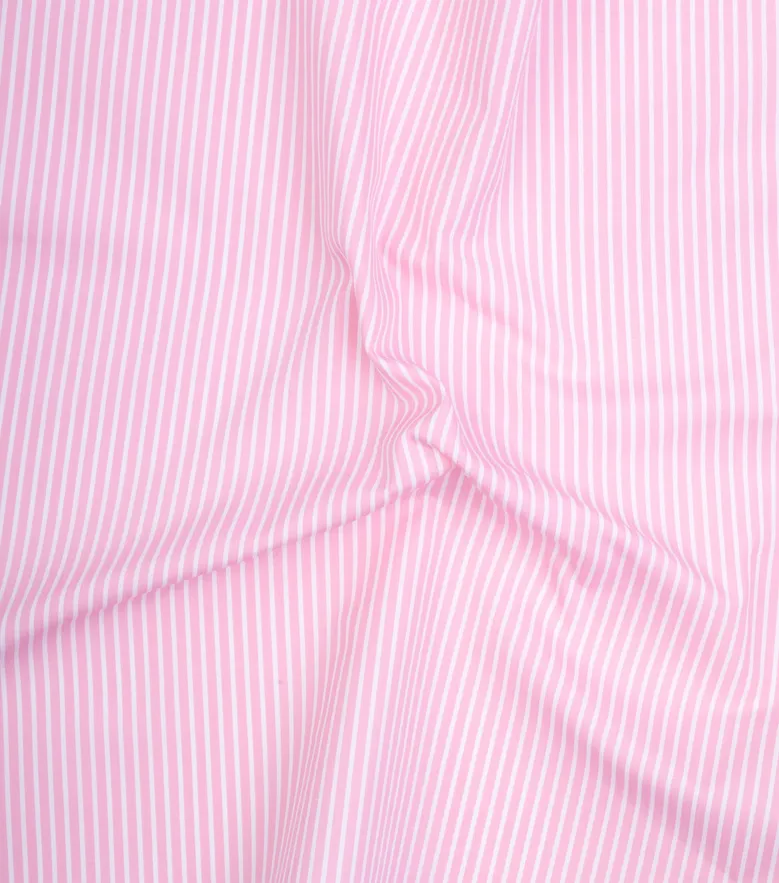 Easy-iron plain white poplin shirt