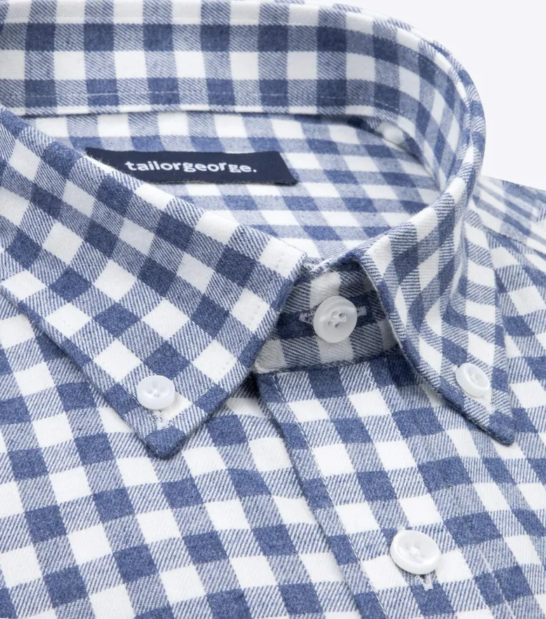 Easy-iron plain white poplin shirt