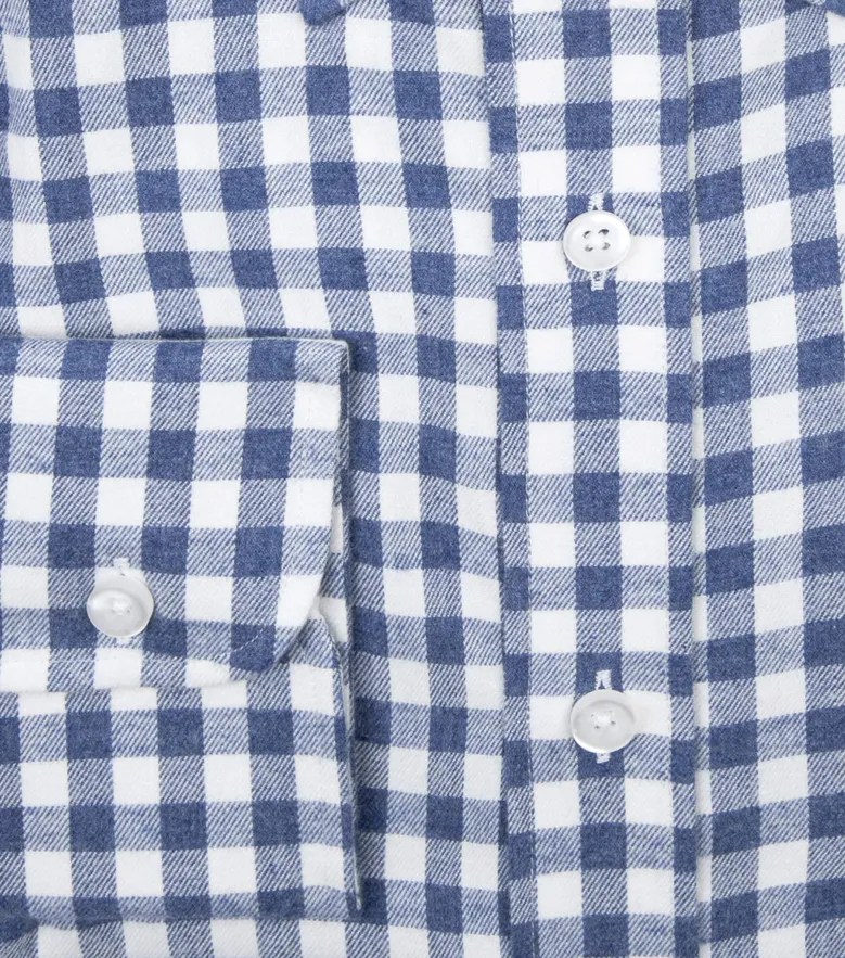 Easy-iron plain white poplin shirt