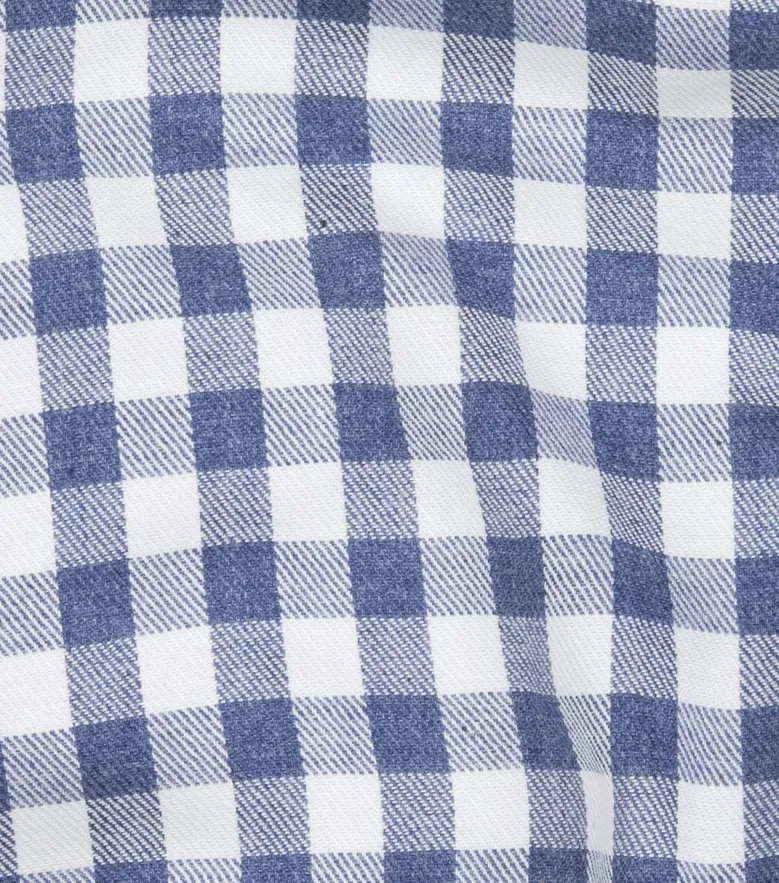 Easy-iron plain white poplin shirt