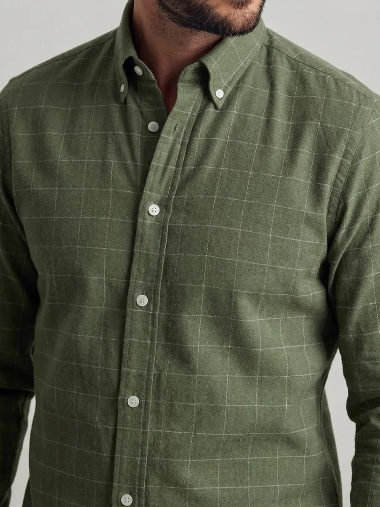 Easy-iron poplin shirt