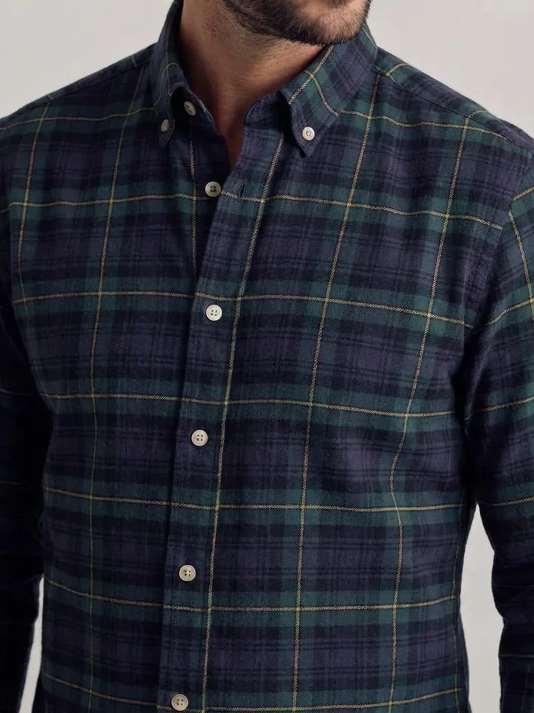 Easy-iron plain white poplin shirt