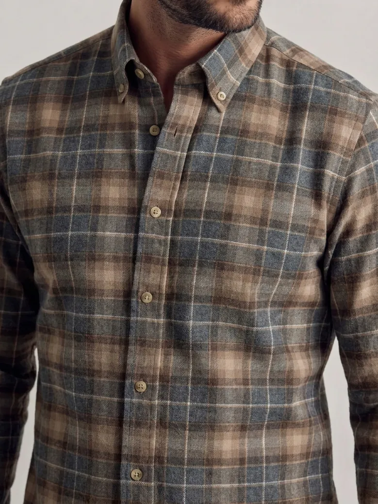 Easy-iron plain white poplin shirt