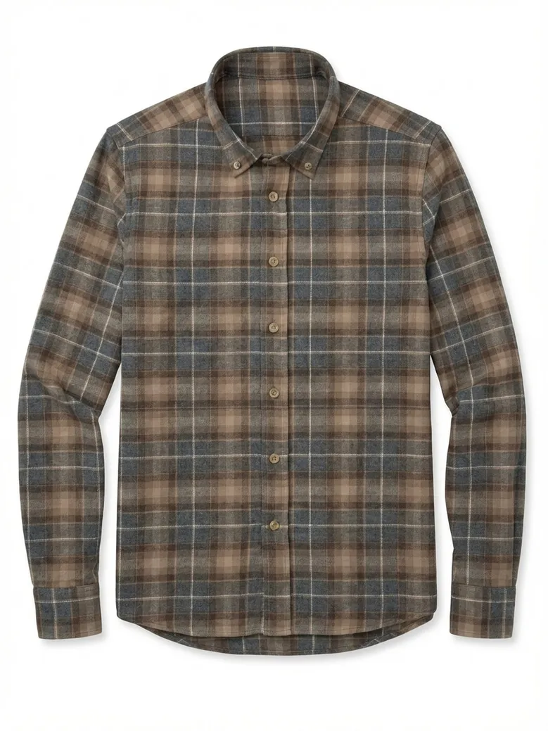 Easy-iron plain white poplin shirt