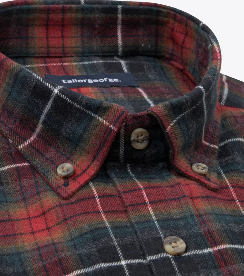 Easy-iron plain white poplin shirt