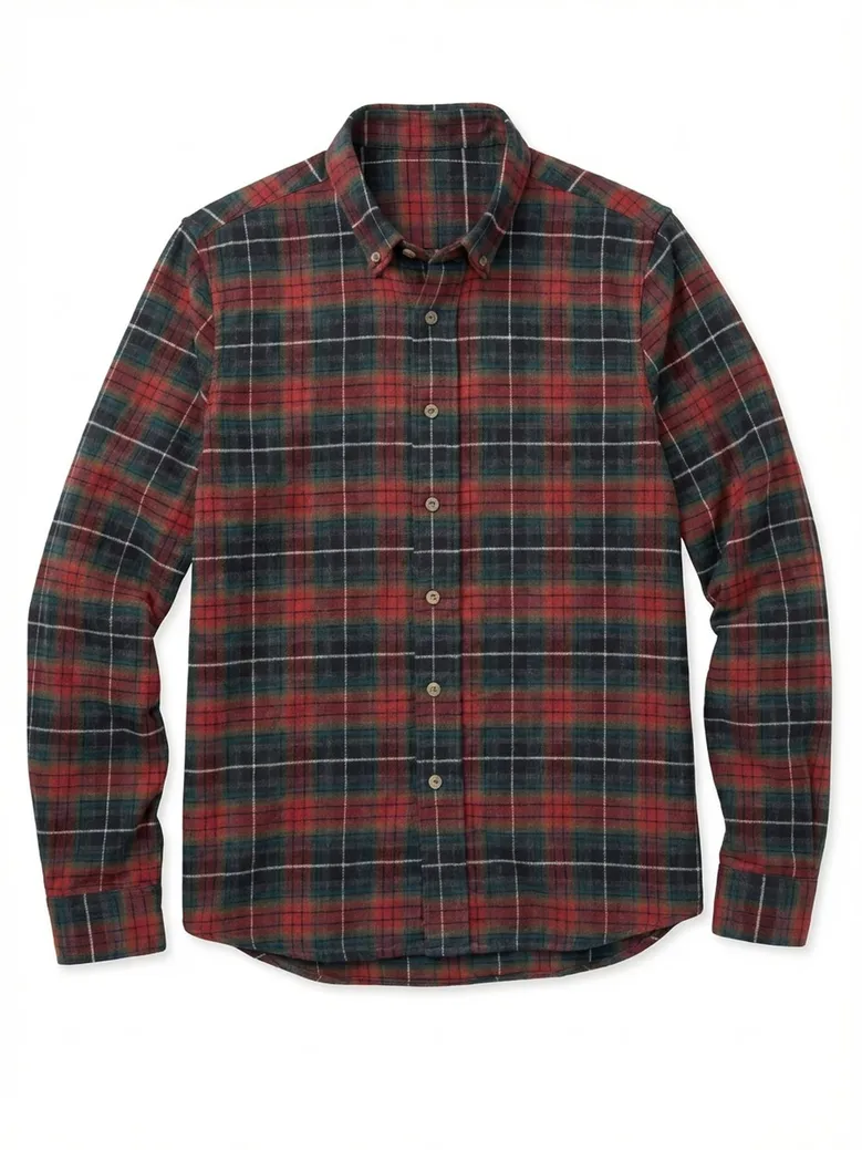 Easy-iron plain white poplin shirt
