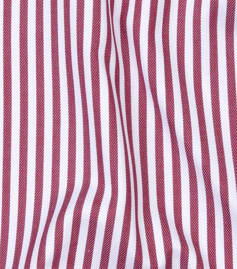 Easy-iron plain white poplin shirt