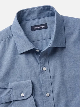 Indigo Blue Chambray Shirt