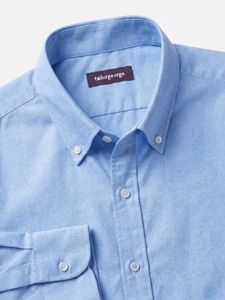 Plain sky blue flannel shirt