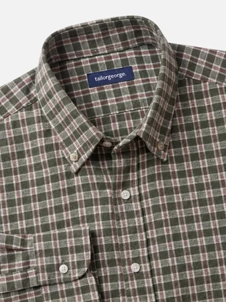 Checked green Flannel Shirt