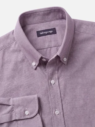 Solid burgundy sport Oxford shirt