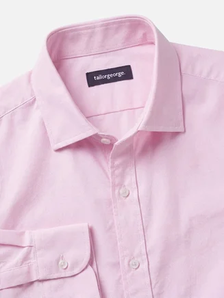 Plain pink Oxford Shirt