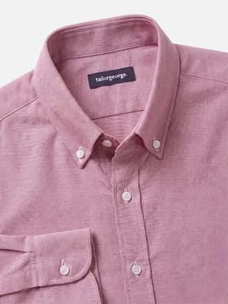 Solid red sport Oxford shirt