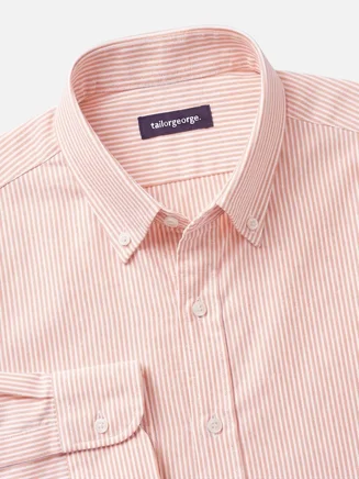 Striped orange Oxford Shirt